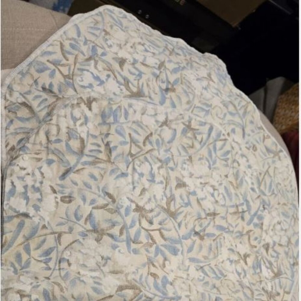 Lot Of 3 Blue Gray White quilted Placemats